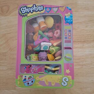Shopkins lot 128 with Shopkins Vending Machine Novelty Case